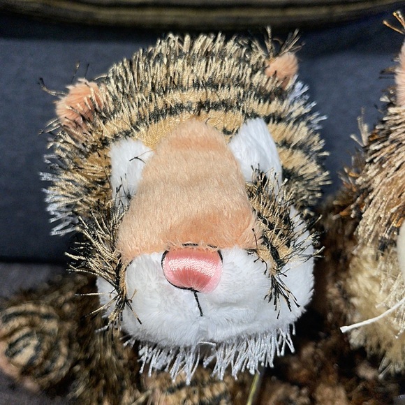 WEBKINZ Ganz TIGER RETIRED & LEOPARD HM031 & HM032 w/hang & but Tag No Code - Picture 2 of 16